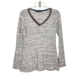 Stitch Fix l Papermoon Willium V-Neck Detail Knit Top, XS